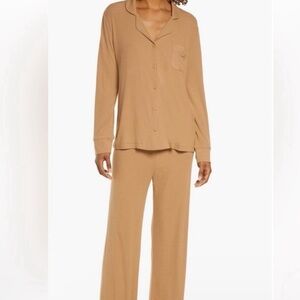 SKIMS Soft Lounge Rib Sleep Set in Camel Size Medium